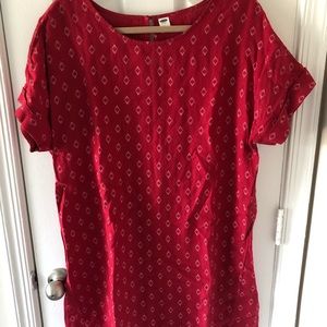 Old Navy Linen red dress size L